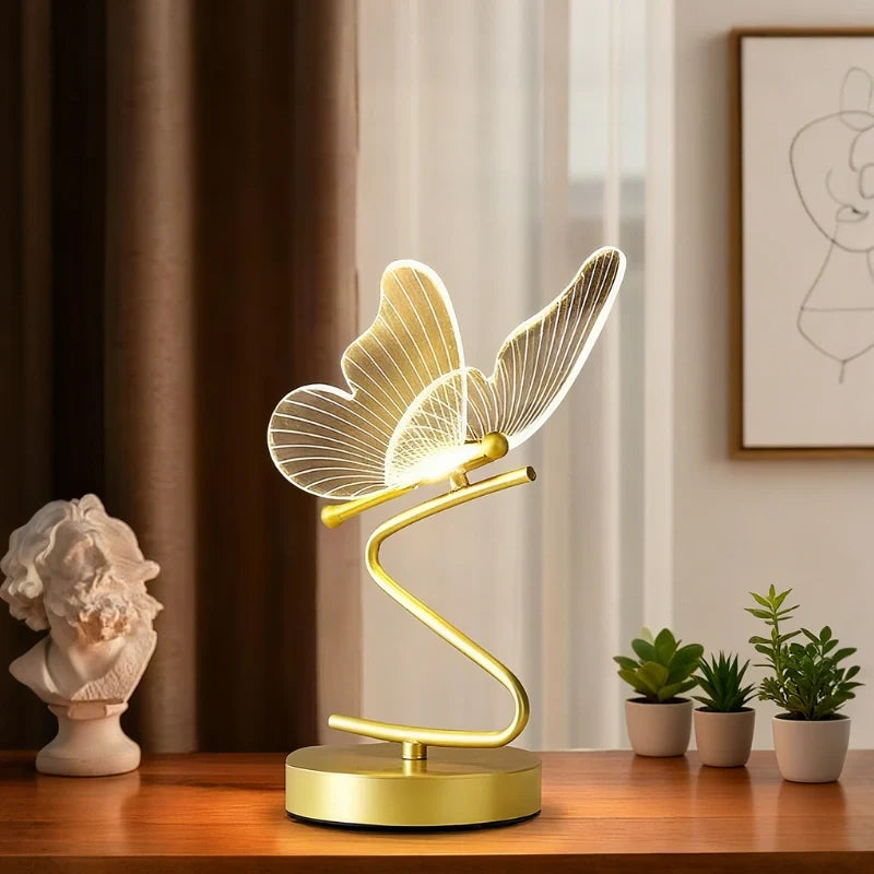 Fjäril - Bordslampa i Akryl
