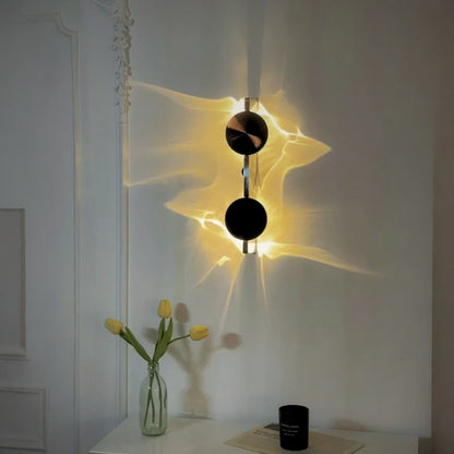 Våg - Vägglampa med Ljusspel