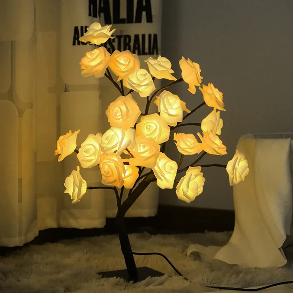 Rosträd - Bordslampa