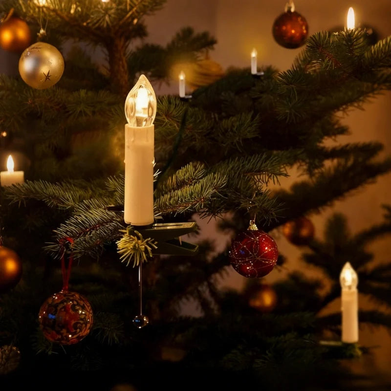 Advent - Sladdlösa Klämljus för Granen