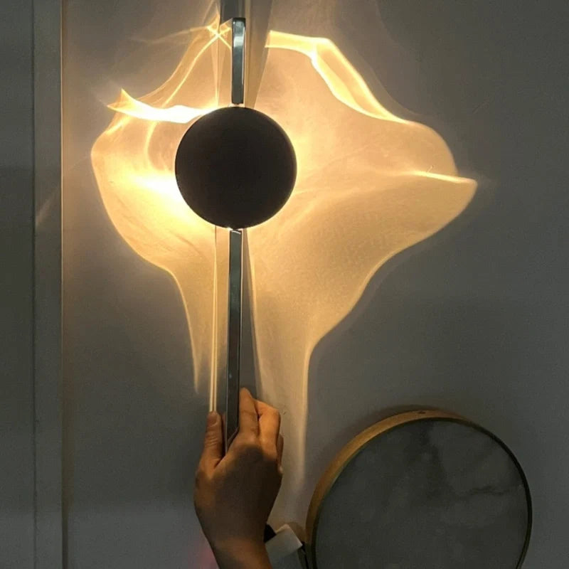 Våg - Vägglampa med Ljusspel