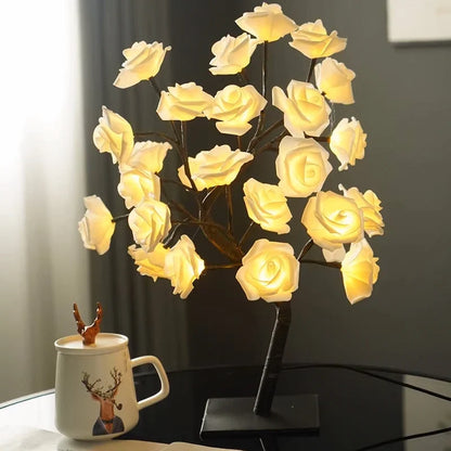 Rosträd - Bordslampa