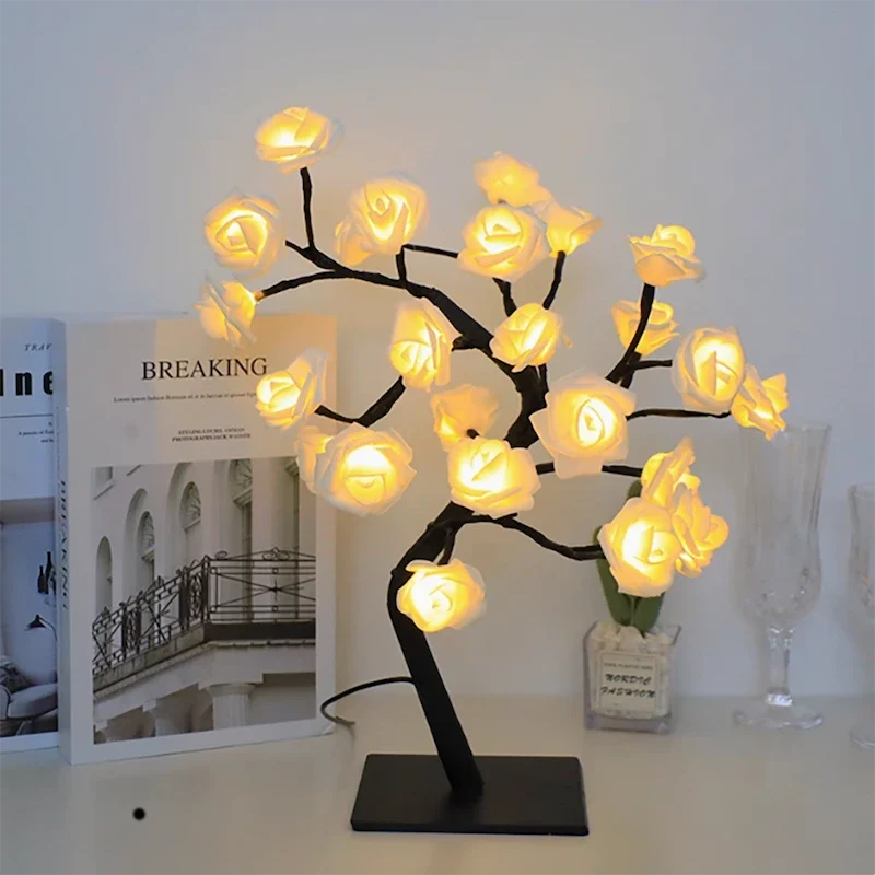 Rosträd - Bordslampa