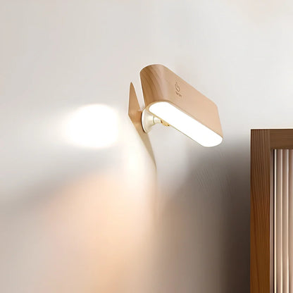 Lund - Sladdlös Vägglampa i Trä