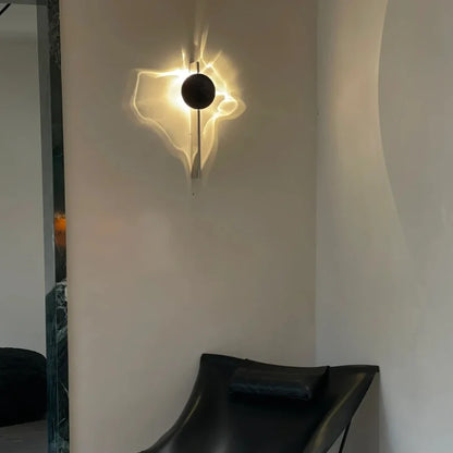 Våg - Vägglampa med Ljusspel