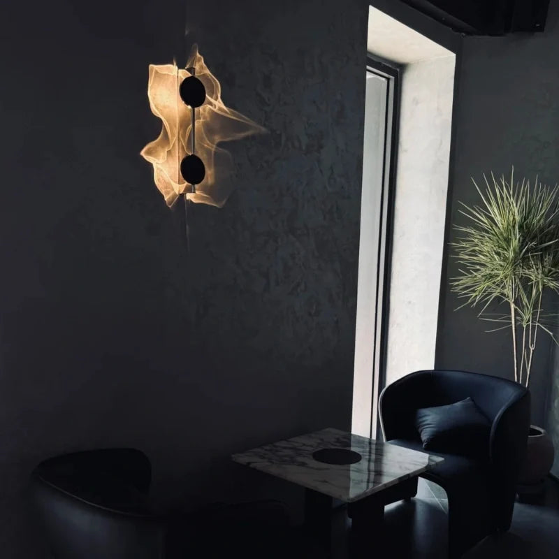 Våg - Vägglampa med Ljusspel