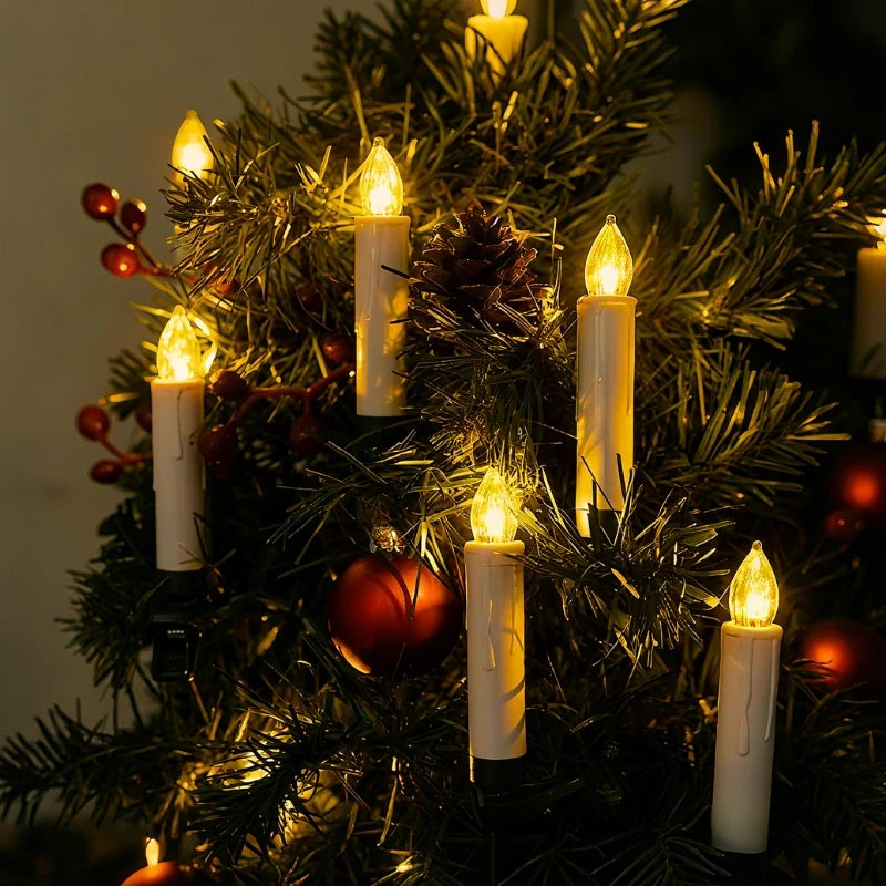 Advent - Sladdlösa Klämljus för Granen