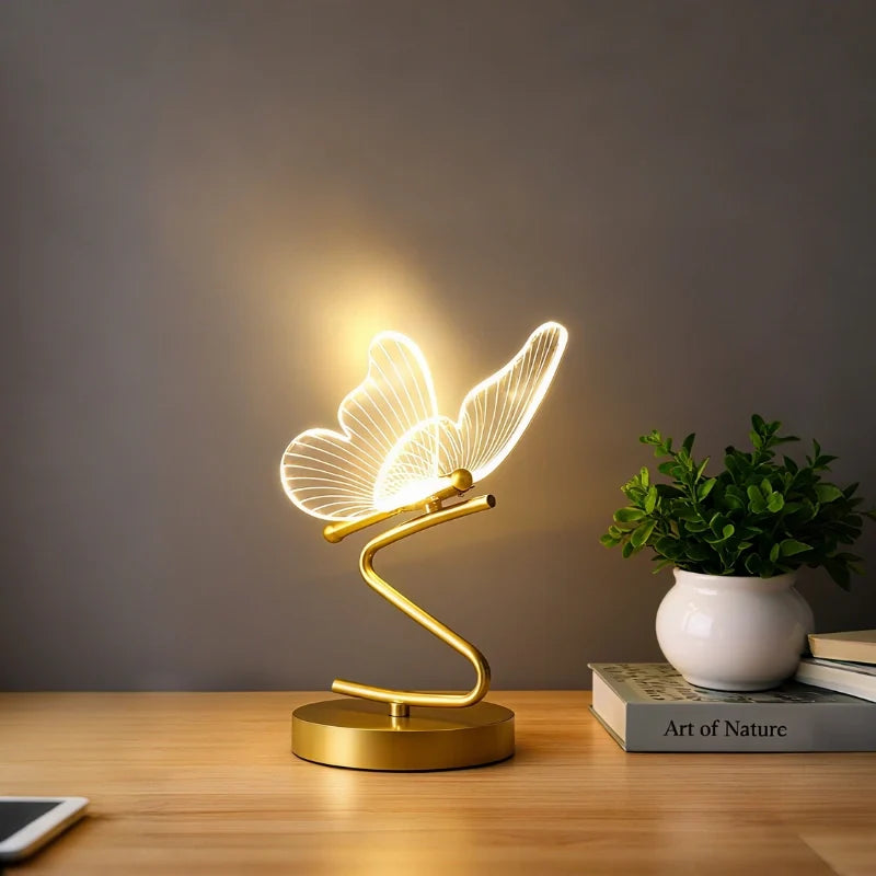Fjäril - Bordslampa i Akryl