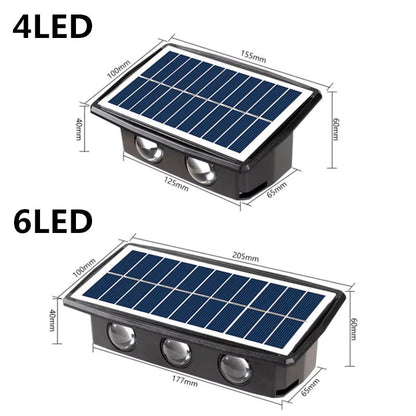 Duo - Solcellsvägglampa