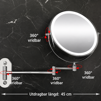 Skimmer - Sminkspegel med Belysning