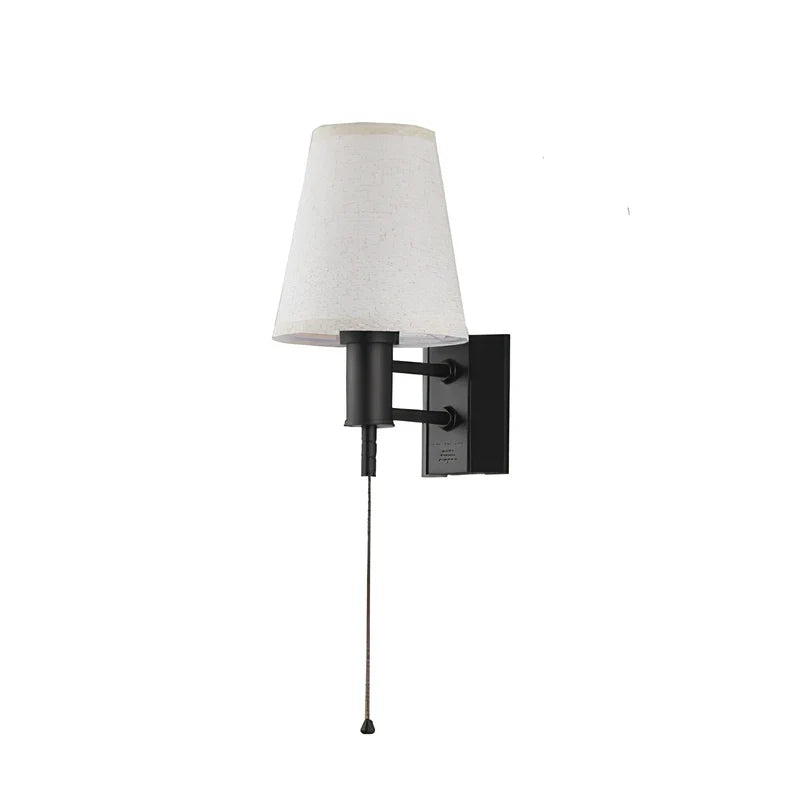 Lumievo - Sladdlös Vägglampa med Tygskärm
